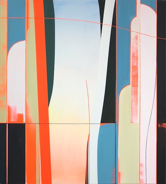 Sebastian Menzke: f, 2019, Öl auf Leinwand, 105 x 95 cm